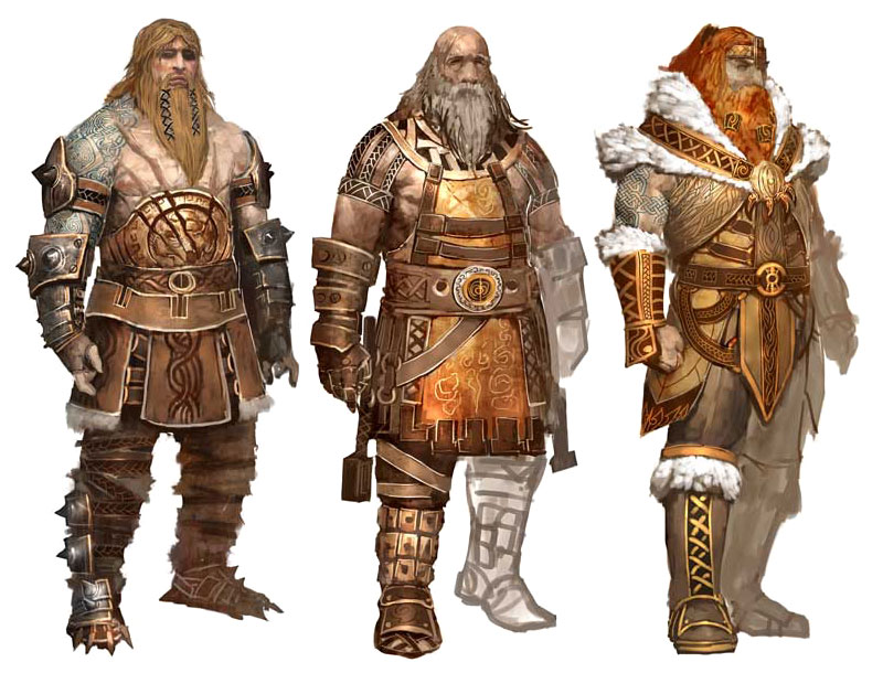 Norn Men Art from Guild Wars: Eye of the North