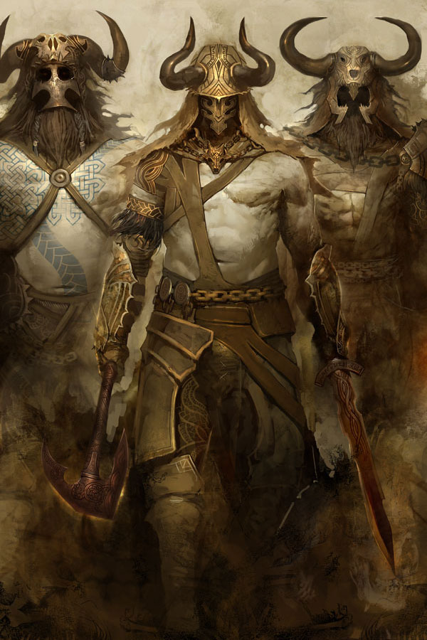 Norn Warriors Concept Art from Guild Wars: Eye of the North