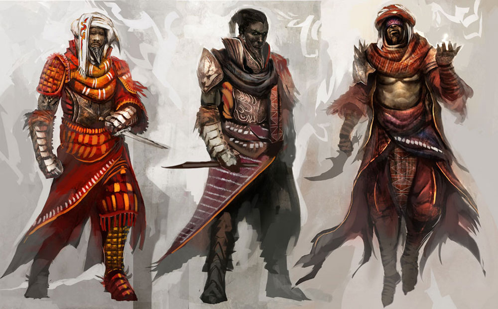 Housoun Concept Art from Guild Wars Nightfall