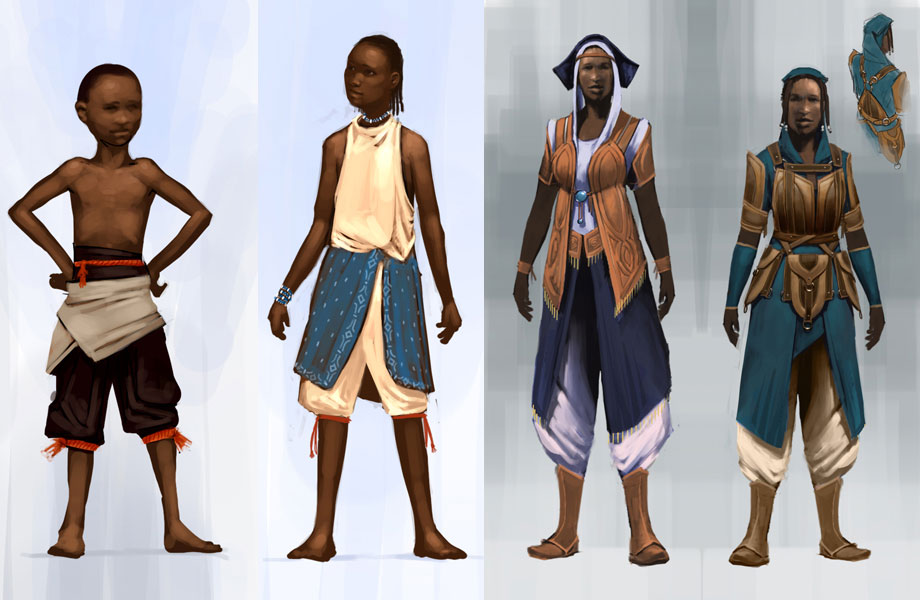 Istani Concept Art from Guild Wars Nightfall