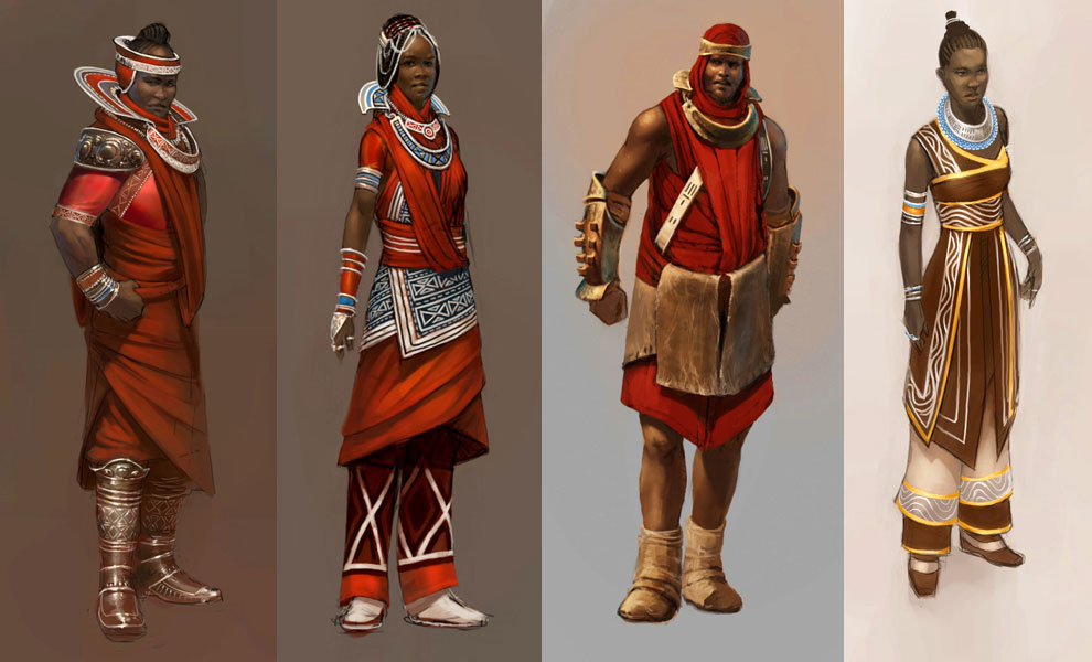 Kourna Concept Art from Guild Wars Nightfall