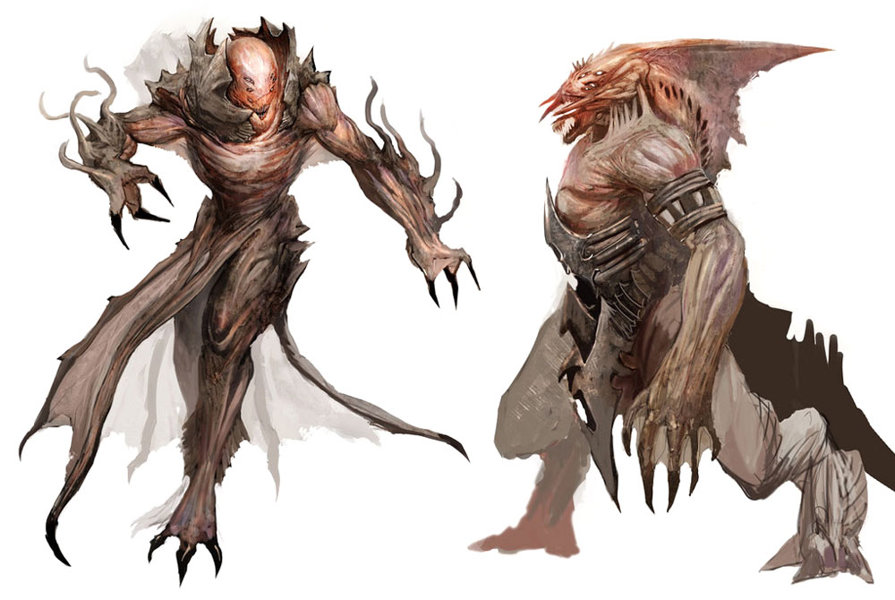 Bigfin Monster Art from Guild Wars Nightfall