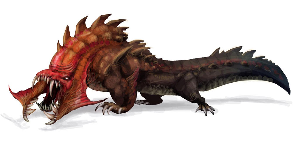 Crocothing Monster Art from Guild Wars Nightfall