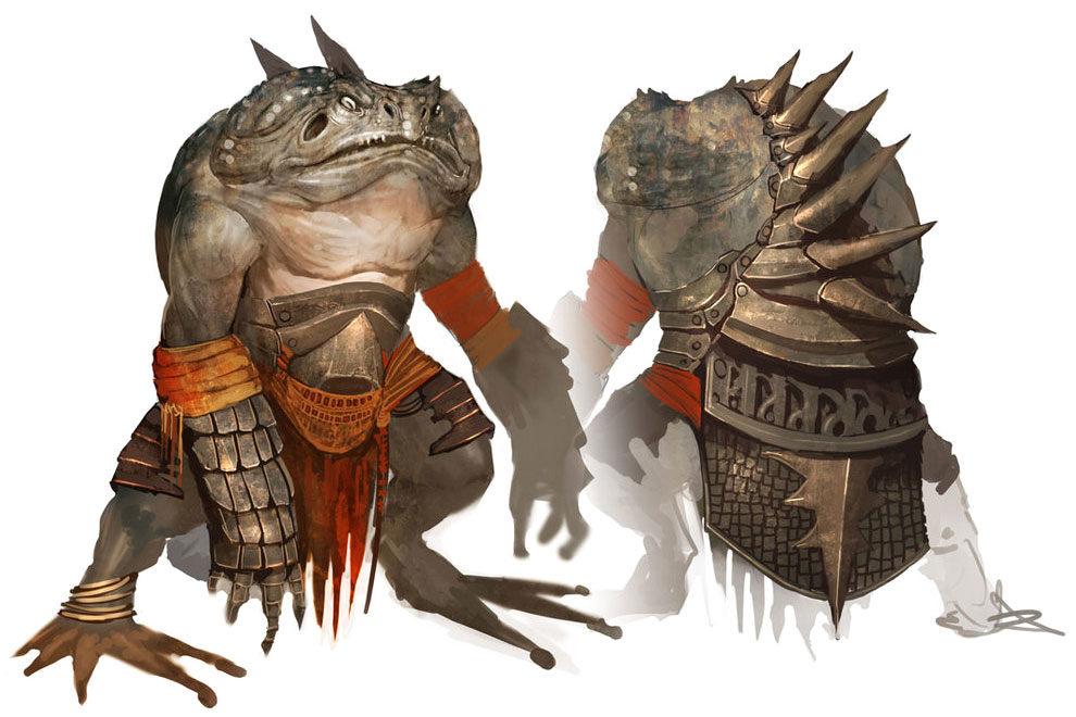 Heket Monster Art from Guild Wars Nightfall
