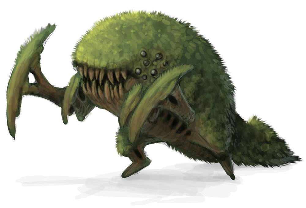 Living Land Monster Art from Guild Wars Nightfall