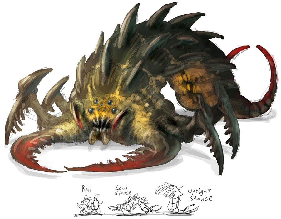Sandlion Monster Art from Guild Wars Nightfall