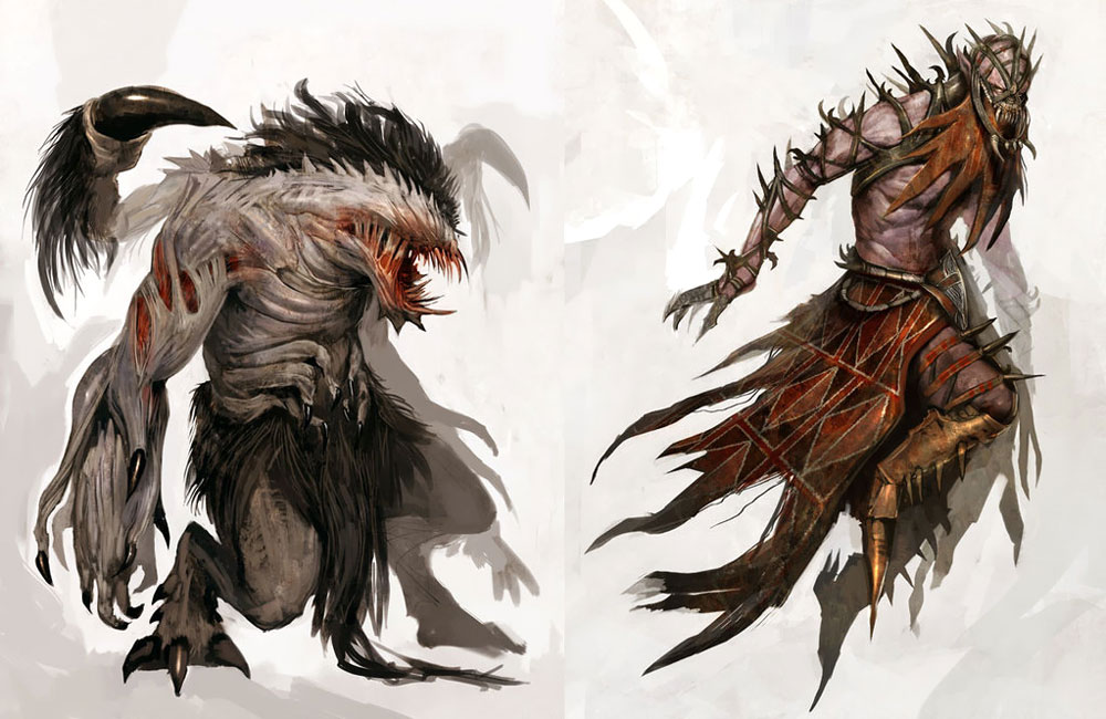 Torment Monster Art from Guild Wars Nightfall