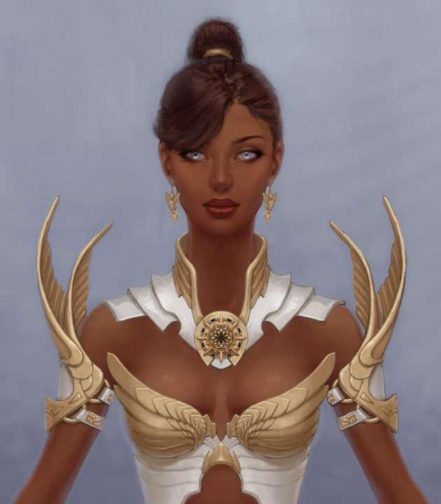 Paragon Female Art from Guild Wars Nightfall