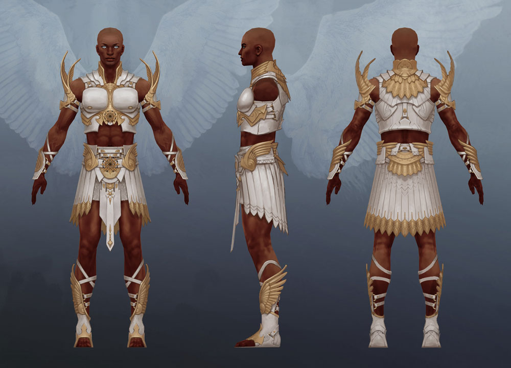Paragon Male Concept Art from Guild Wars Nightfall
