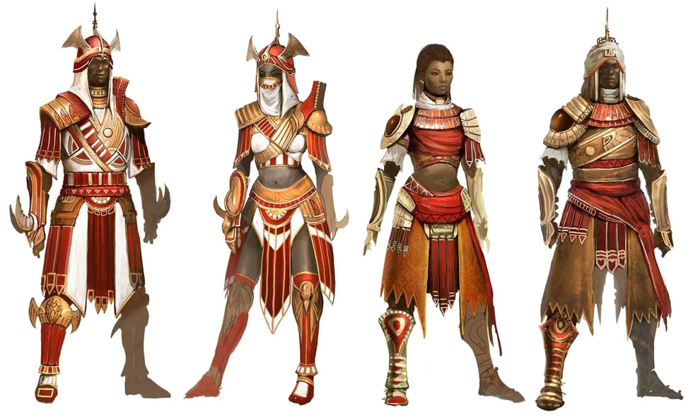 Vabbi Guards Art from Guild Wars Nightfall