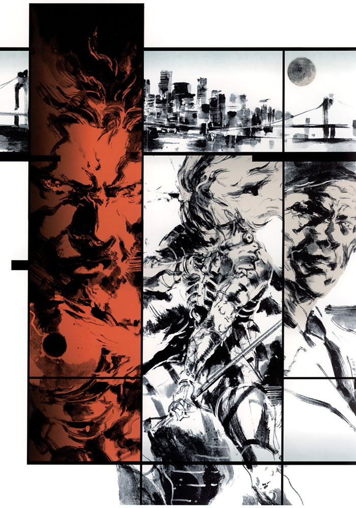 Promotional Illustration from Metal Gear Solid 2