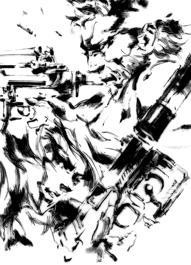 Snake & Raiden Sketch from Metal Gear Solid 2