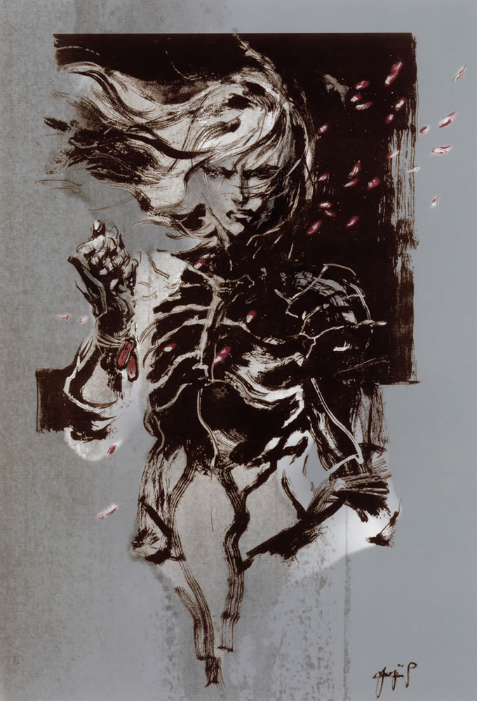 Raiden Promo Illustration from Metal Gear Solid 2