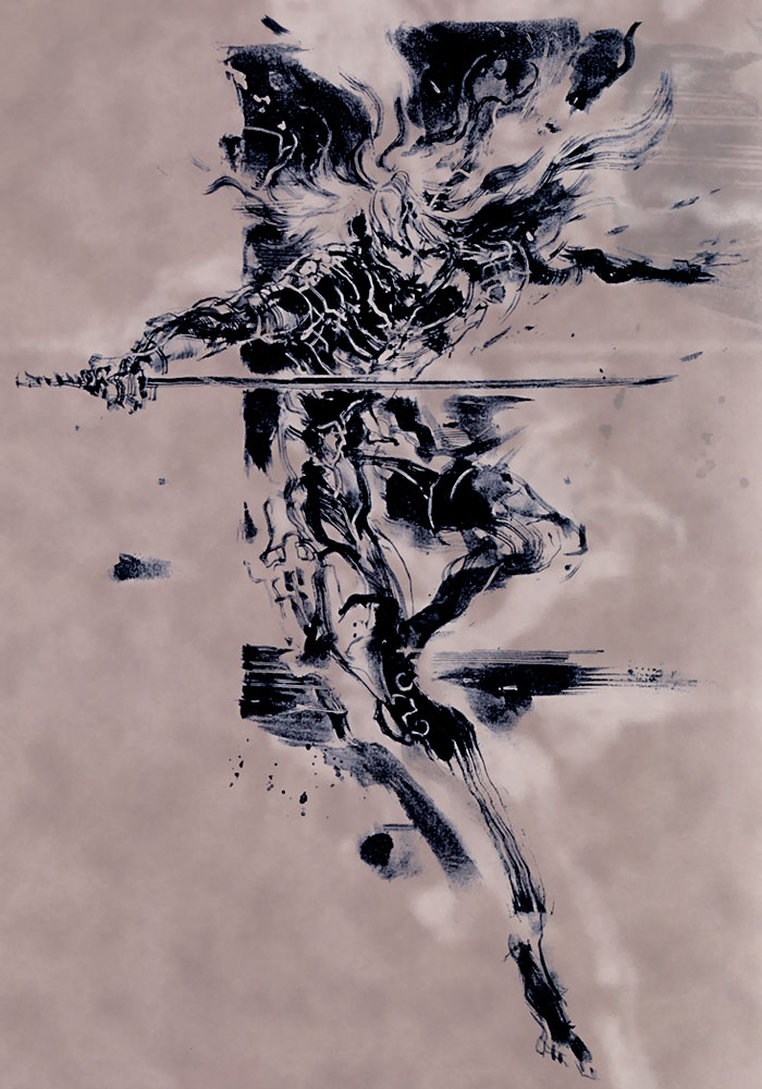 Raiden Promotional Illustration from Metal Gear Solid 2