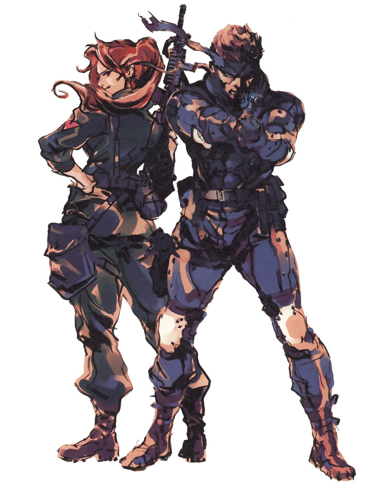 Meryl & Snake Art from Metal Gear Solid 2