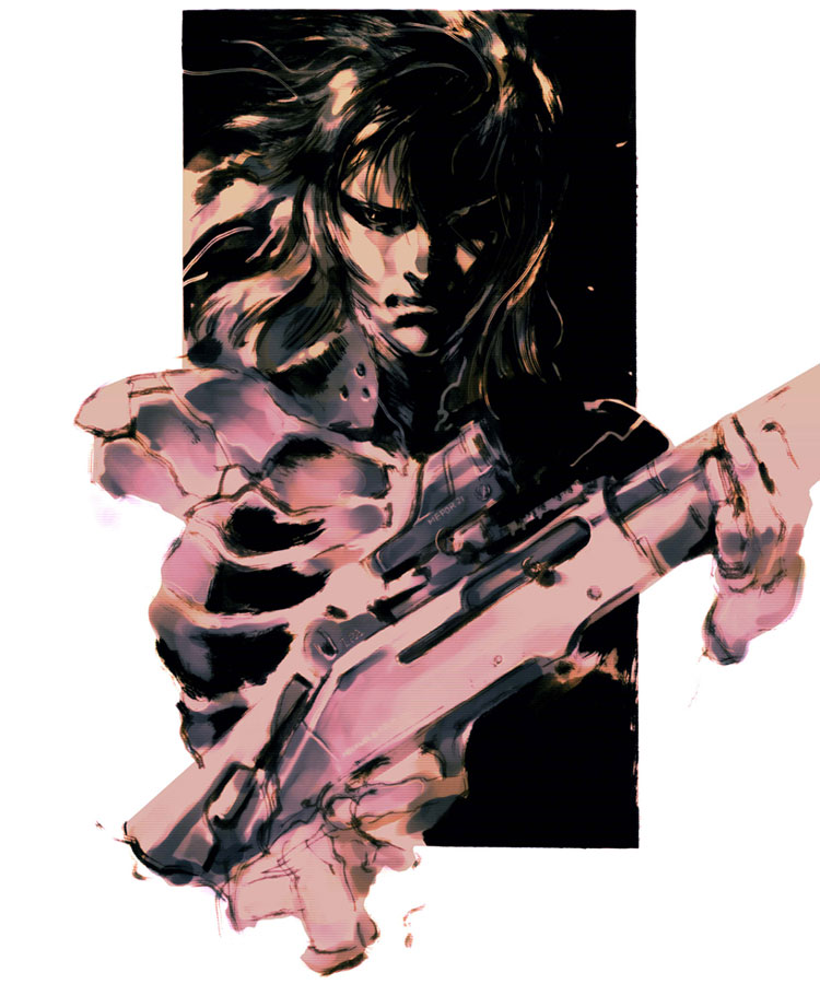Raiden Portrait Art from Metal Gear Solid 2