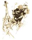 Revolver Ocelot Head Sketch