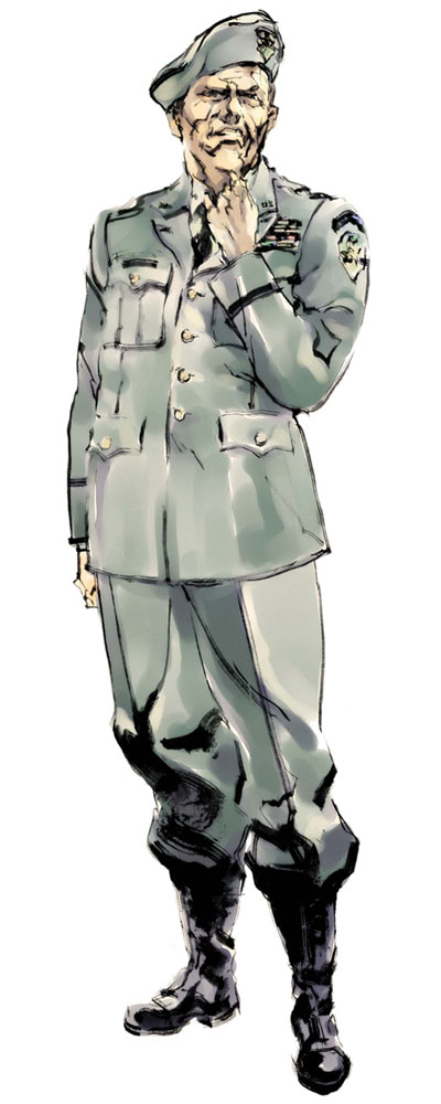 Colonel Roy Campbell Art from Metal Gear Solid 2