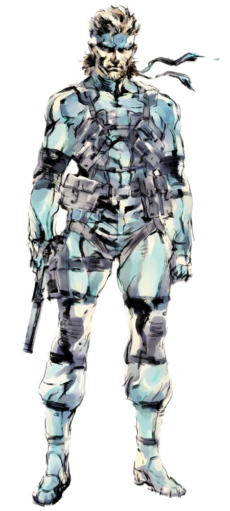 Solid Snake Art from Metal Gear Solid 2