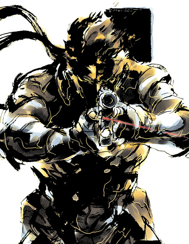 Solid Snake Artwork from Metal Gear Solid 2