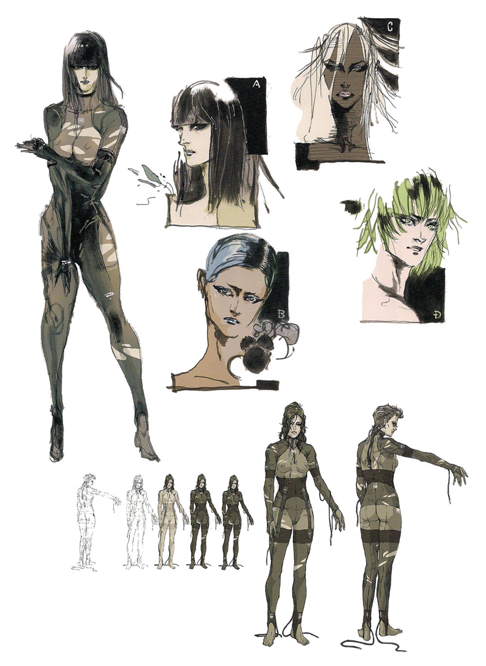 Beauty and Beast Corps Art from Metal Gear Solid 4