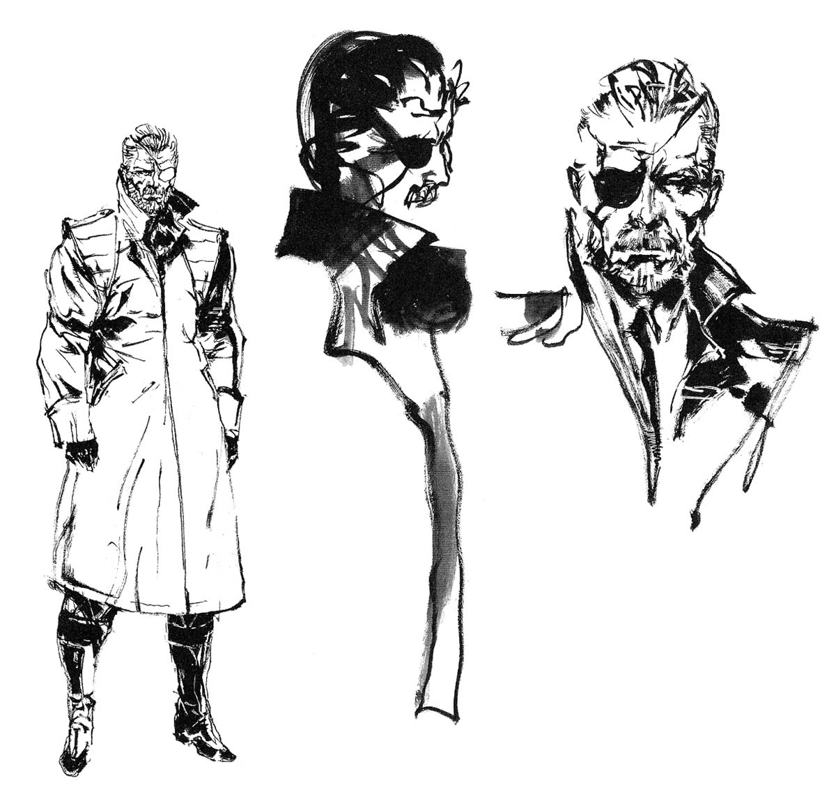 Big Boss Illustration from Metal Gear Solid 4