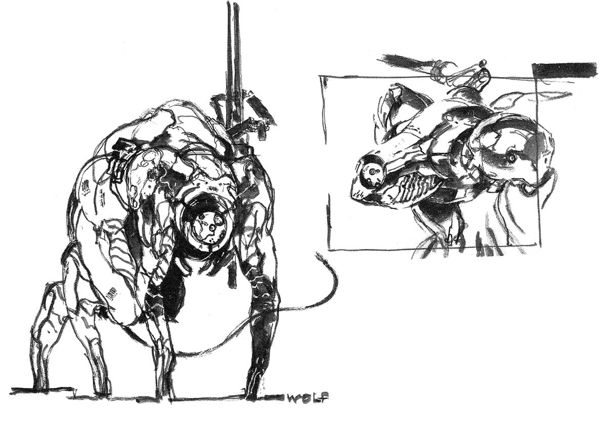Crying Wolf Illustration from Metal Gear Solid 4