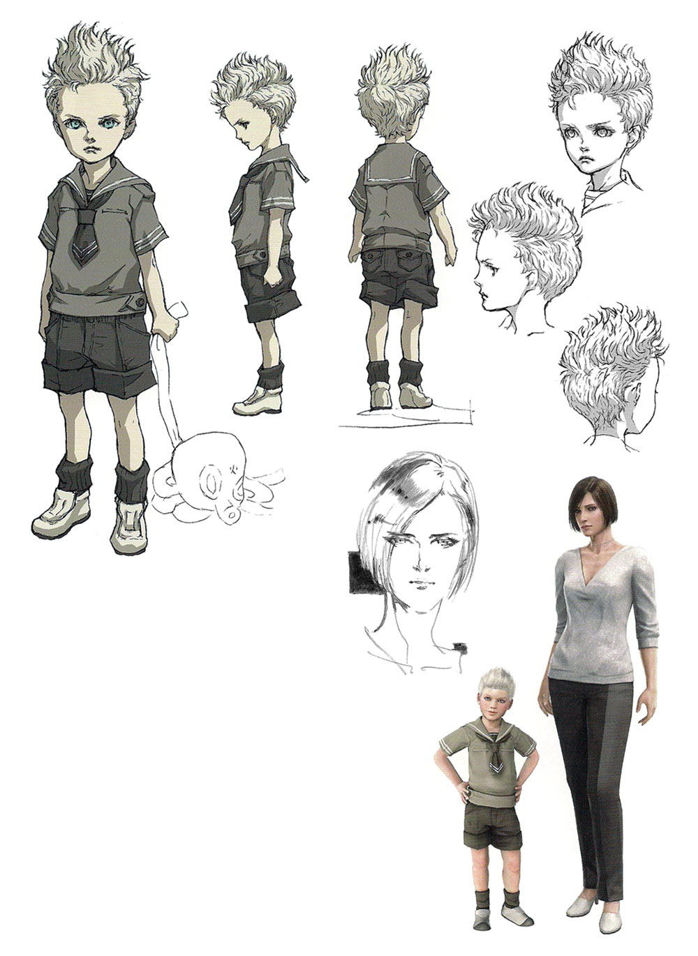 Little John and Rose Art from Metal Gear Solid 4
