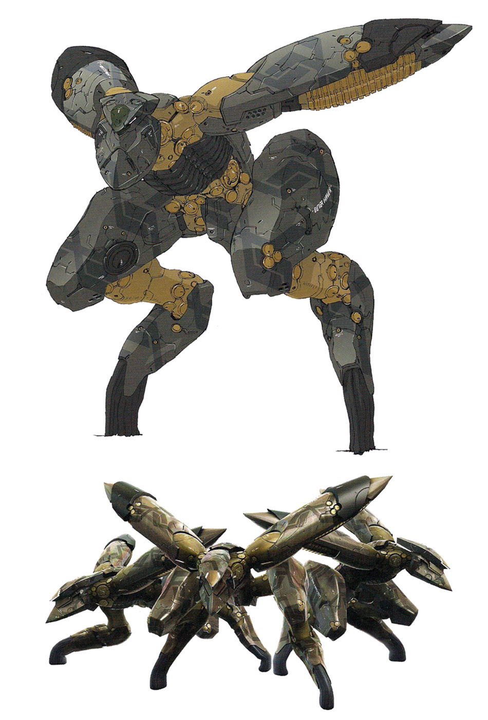 Metal Gear Ray Concept Art from Metal Gear Solid 4