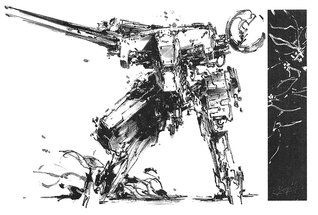 Metal Gear REX Illustration from Metal Gear Solid 4