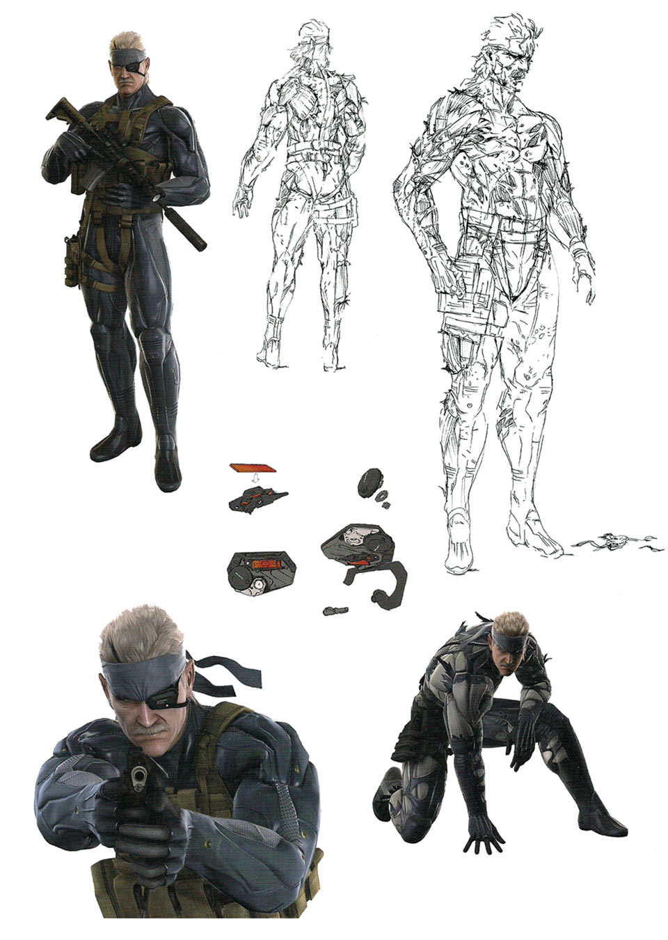 Old Snake Artwork from Metal Gear Solid 4