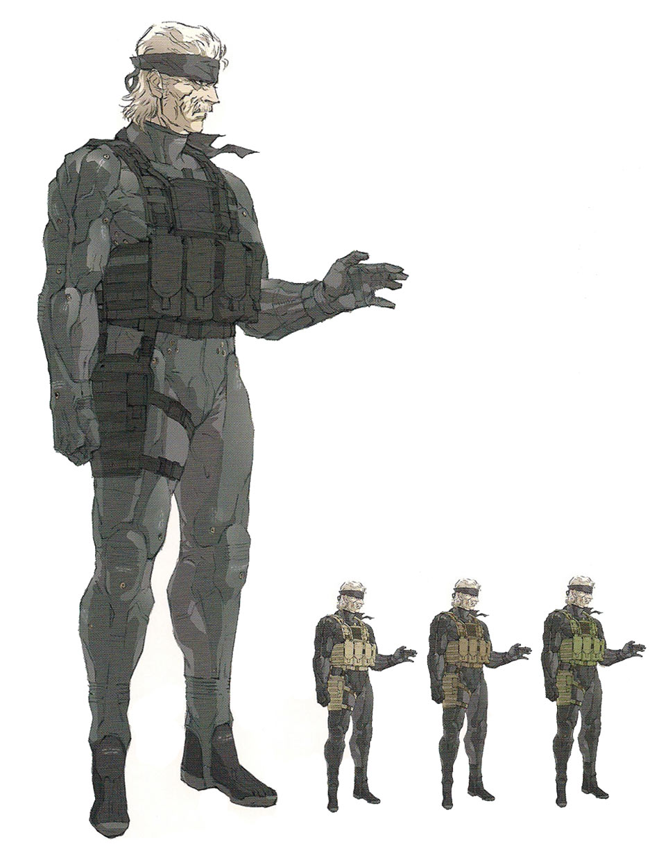 Old Snake Character Art from Metal Gear Solid 4