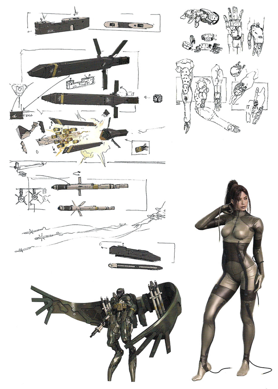 Raging Raven Concept Artwork from Metal Gear Solid 4