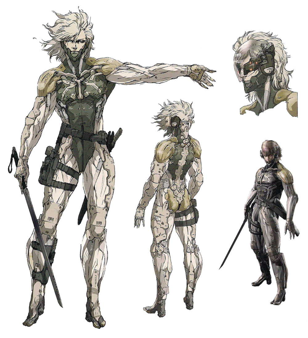 Raiden Character Art from Metal Gear Solid 4