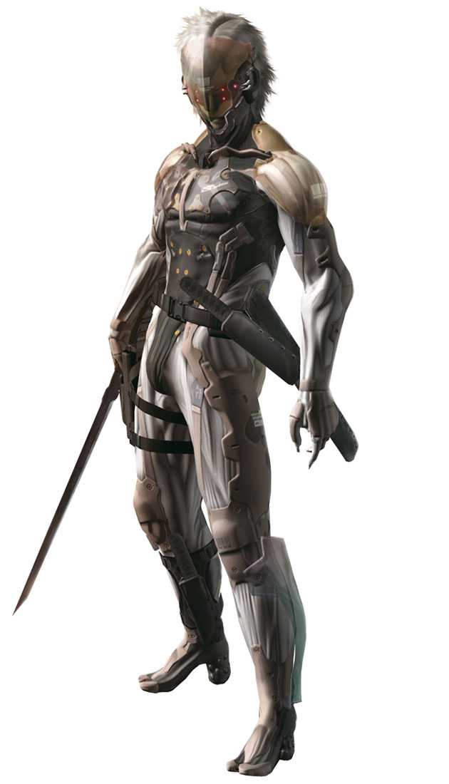 Masked Raiden Art from Metal Gear Solid 4