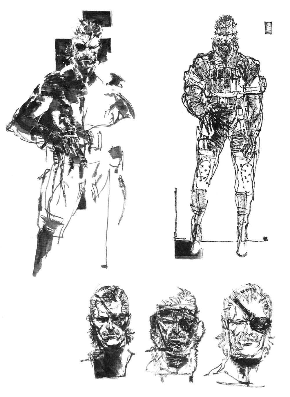 Snake Concept Art from Metal Gear Solid 4