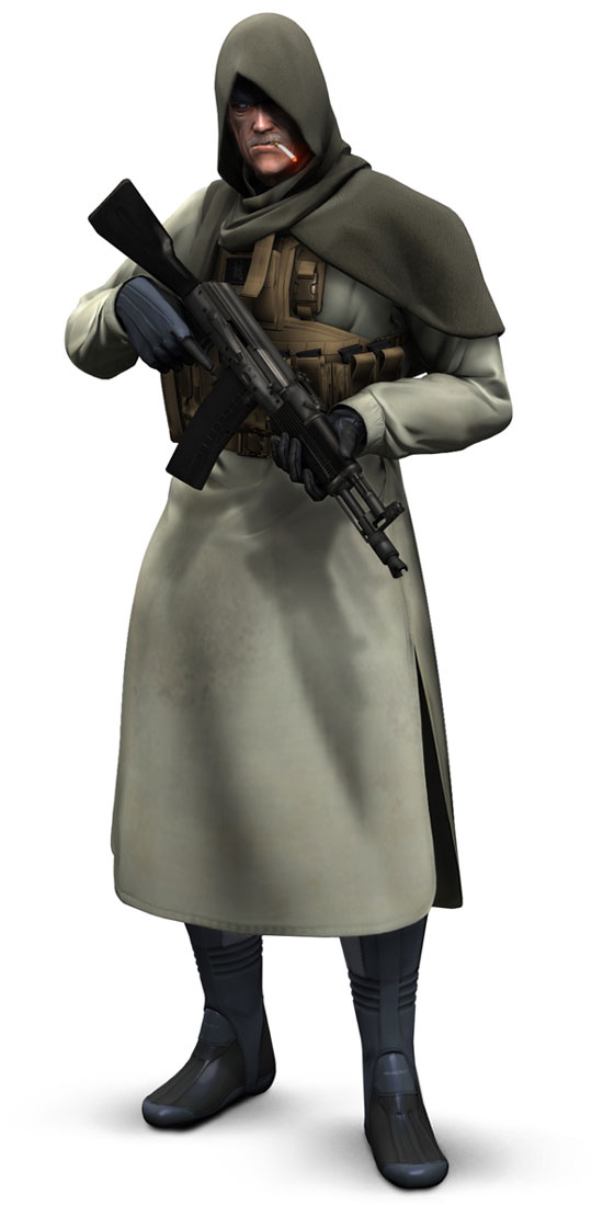 Old Snake in Middle East Garb Art from Metal Gear Solid 4