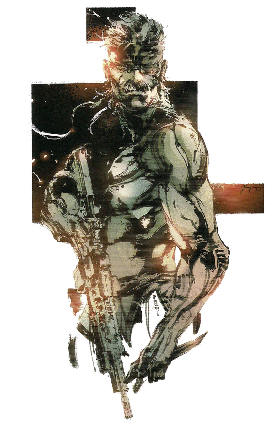 Solid Snake Illustration from Metal Gear Solid 4