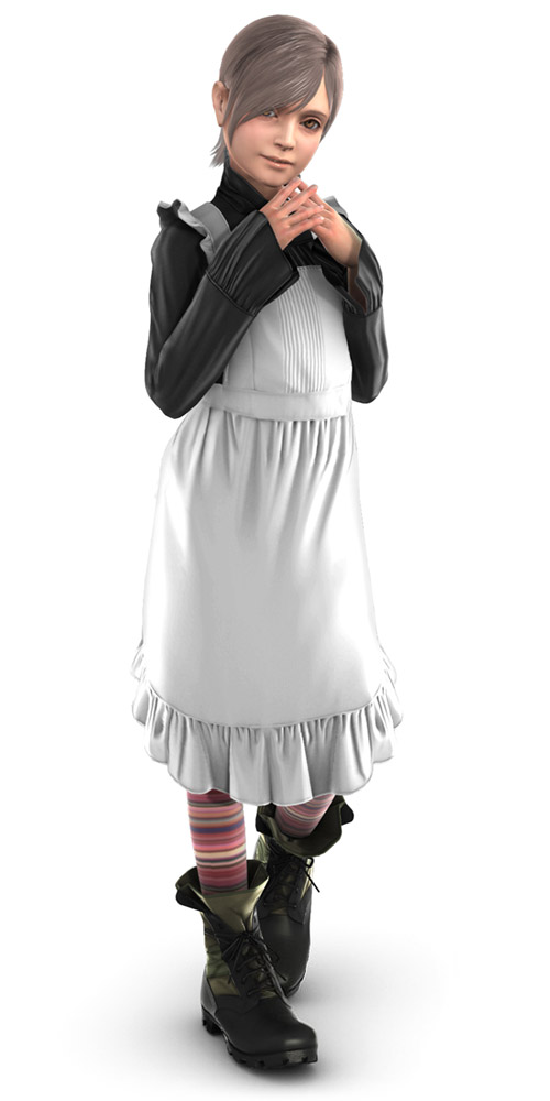 Sunny Wearing Apron Art from Metal Gear Solid 4