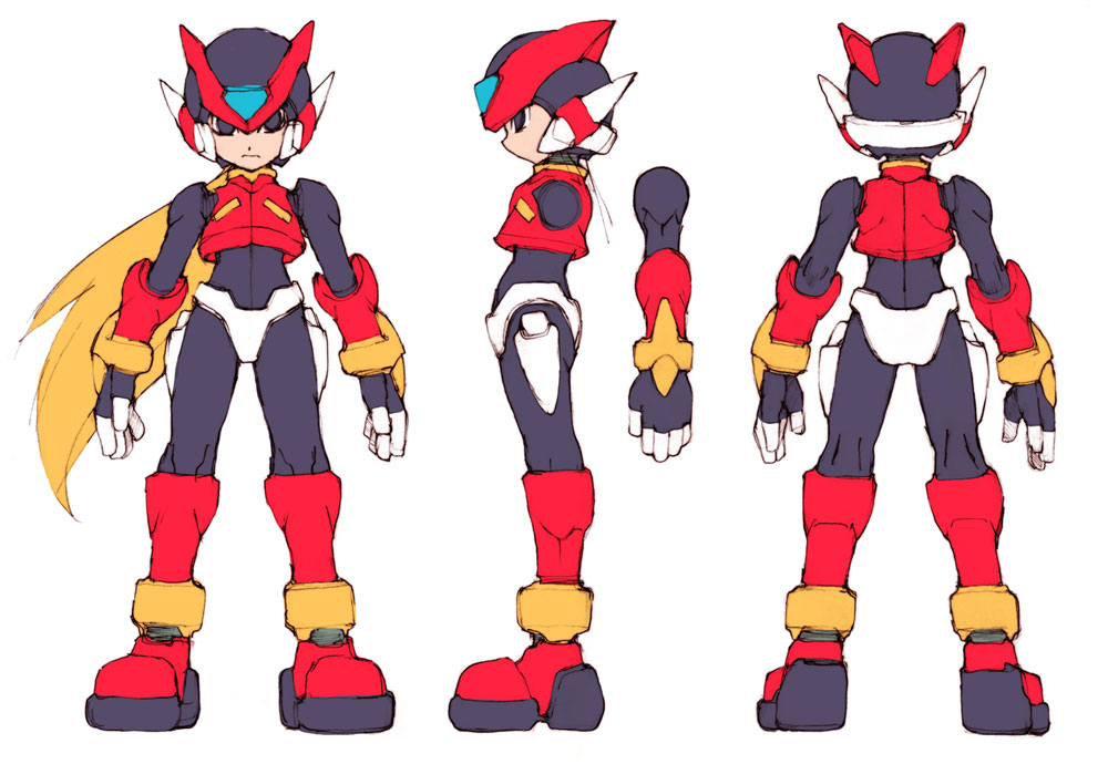 Zero Concept Art from Mega Man Zero