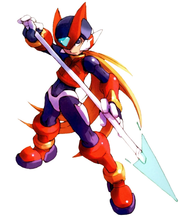 Zero & Triple Rod Art from Mega Man Zero