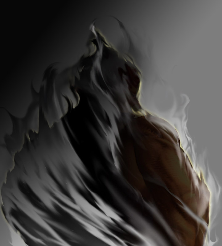 Akuma Concept Art from Street Fighter IV