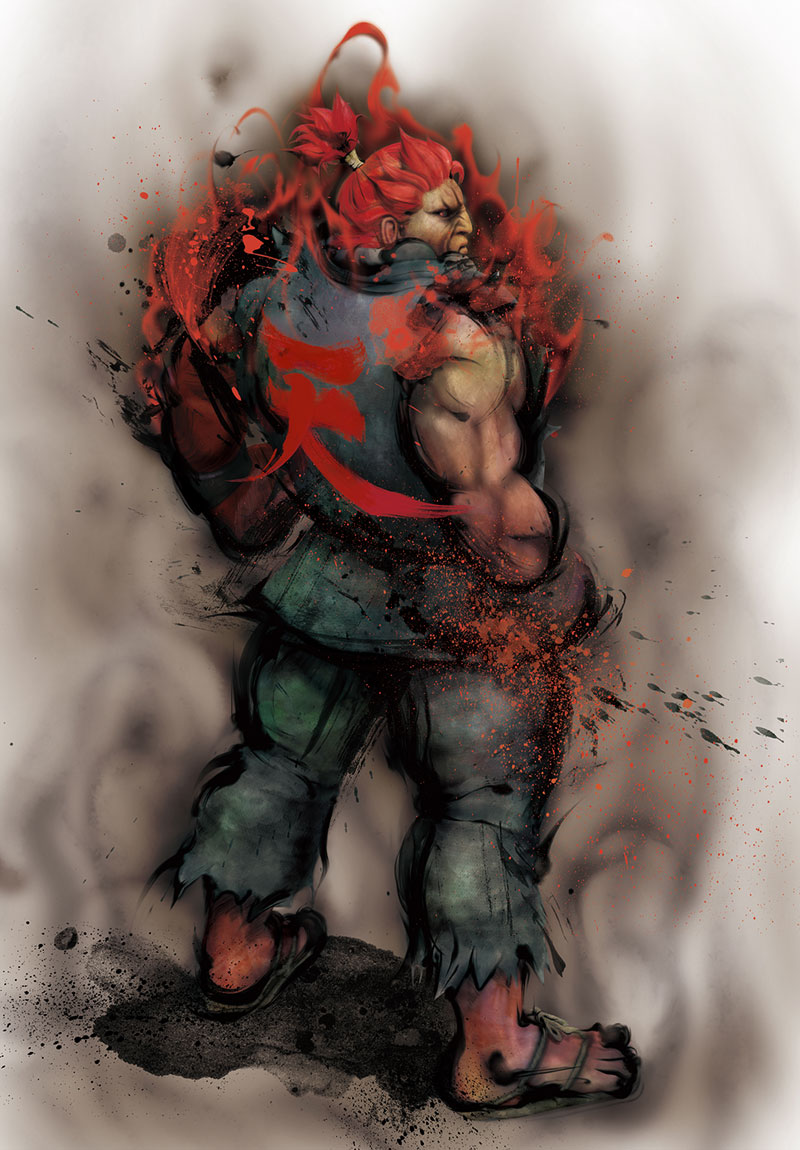 Akuma (Gouki in Japan) Art from Street Fighter IV