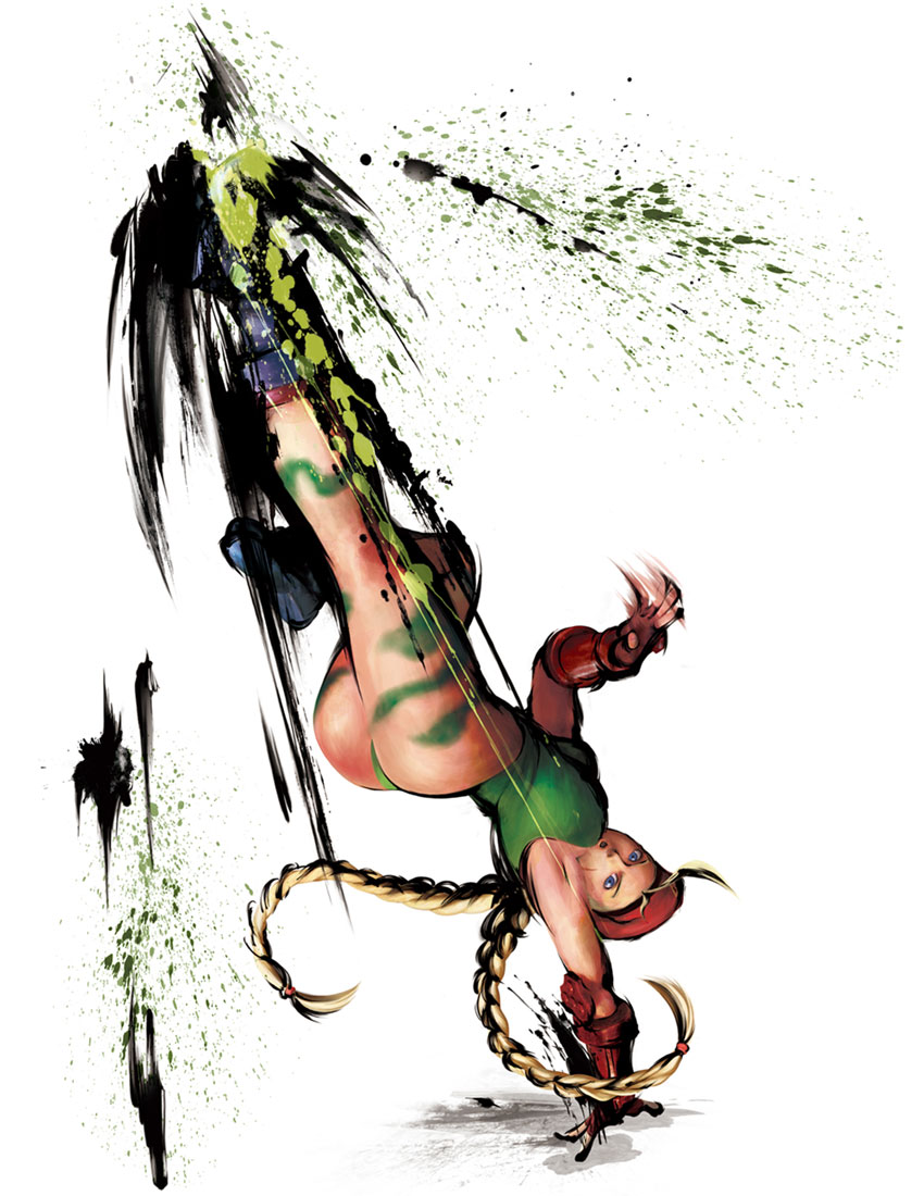 Cammy Kick Attack Art from Street Fighter IV