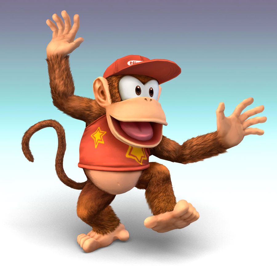 Diddy Kong Art from Super Smash Bros. Brawl