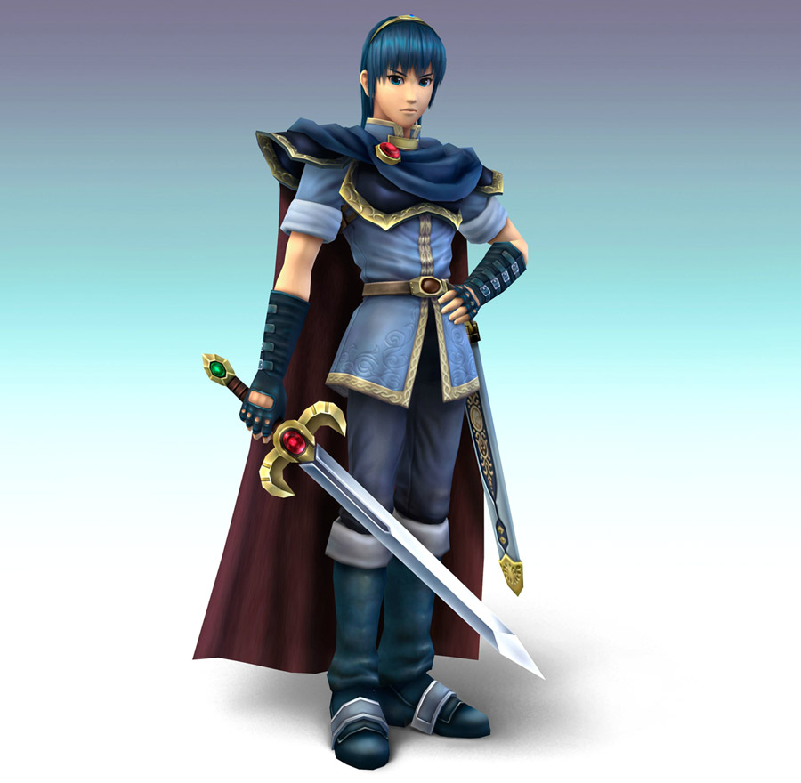 Marth Art from Super Smash Bros. Brawl