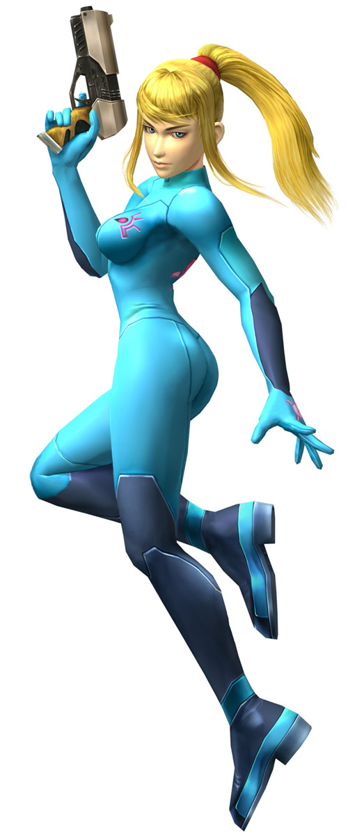Zero Suit Samus Art from Super Smash Bros. Brawl