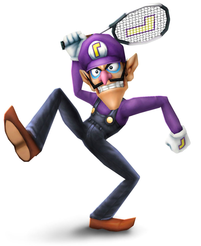 Waluigi Art from Super Smash Bros. Brawl