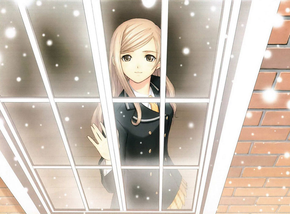 Kureha Looking out Window Art from Shining Wind