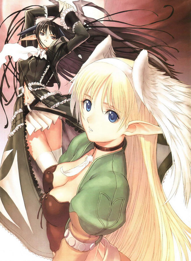 Xecty & Elwyn Illustration from Shining Wind